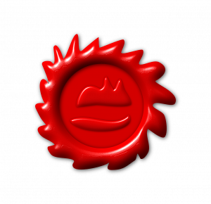 wax-seal in red